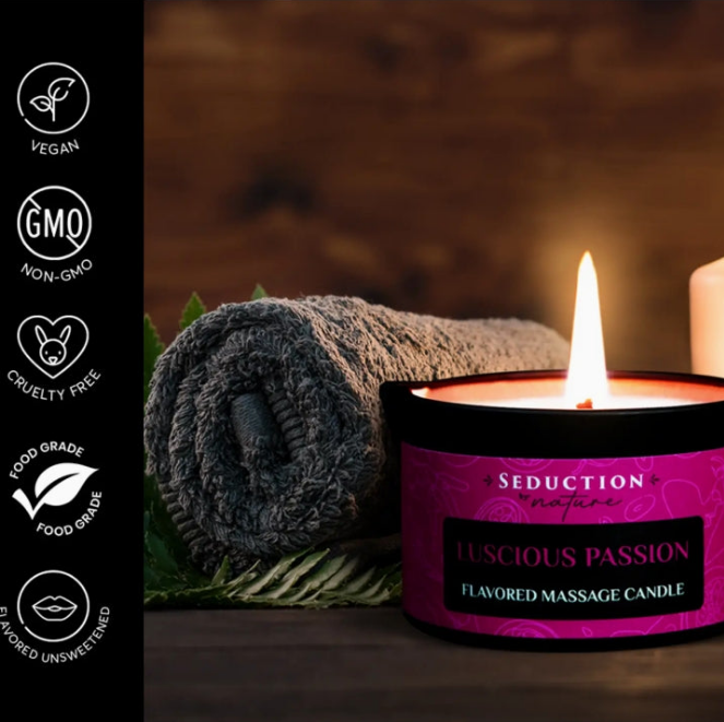 Luscious Passion - Edible Massage Candle | Natural & Vegan