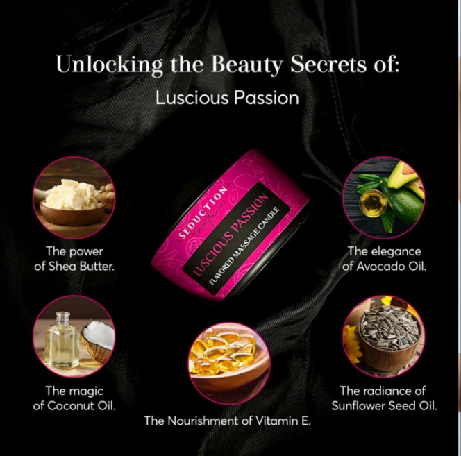 Luscious Passion - Edible Massage Candle | Natural & Vegan